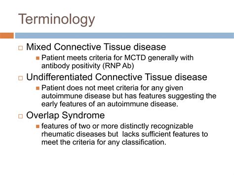 Mixed Connective Tissue Disorder Ppt