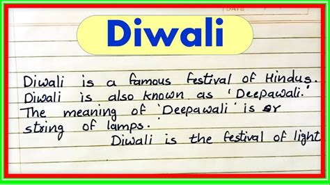 Essay On Diwali 150 Words In English Speech On Diwali Smart