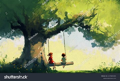 1256 Kid Drawing Under Tree Images Stock Photos And Vectors Shutterstock