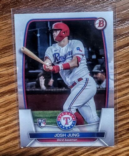 2023 Bowman 43 Josh Jung RC Rookie Card Texas Rangers Mint EBay