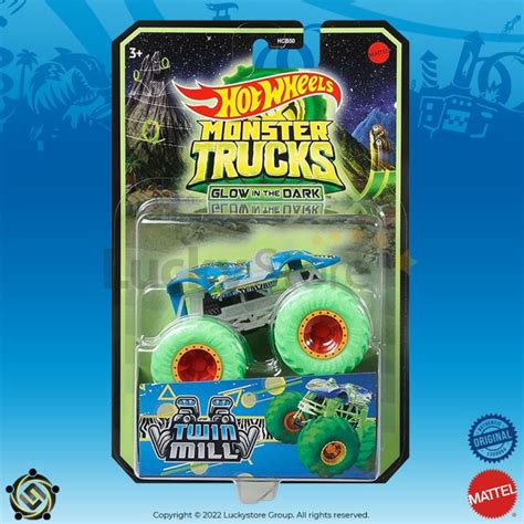 Hot Wheels Monster Trucks Glow In The Dark Twin Mill Shopee Malaysia
