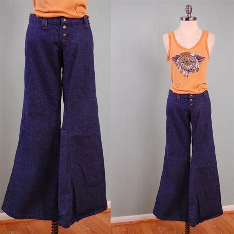 Vintage 60s Bellbottoms By Ragtime Sailor Style Jeans Hip