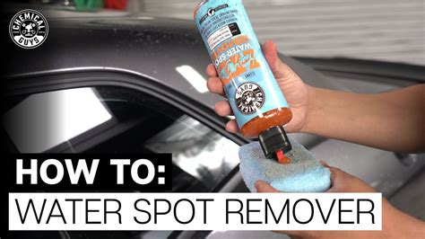 how to clean water spots on car