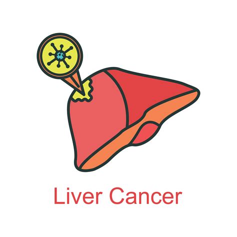 Liver Cancer Icon Flat Color 21914523 Vector Art At Vecteezy