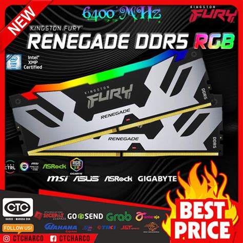 Jual RAM Kingston Fury Renegade RGB DDR5 32GB 2x16GB 6400MHz