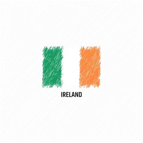 Irlanda grunge bandera vector ilustración Vector Premium