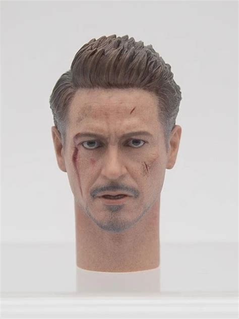 HOT TOYS Escala MMS D Iron Man Mark Lxxxv Batalla Dañado Head Esculpir EUR