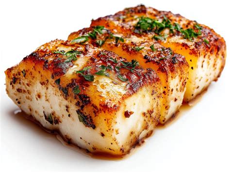 Fried Cod Fish Fillet with Herbs, Golden Crust, and Savory Flavor ...