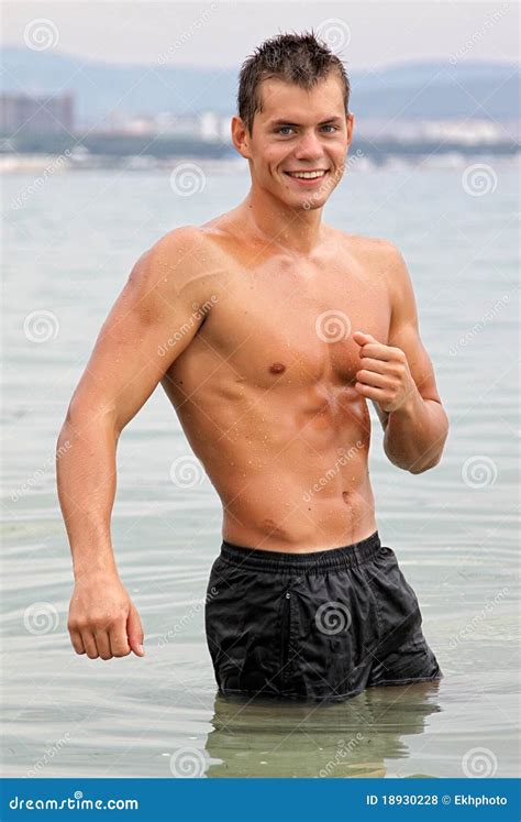 Muscle Wet Naked Man Stock Photo Image Of Muscle Athlete