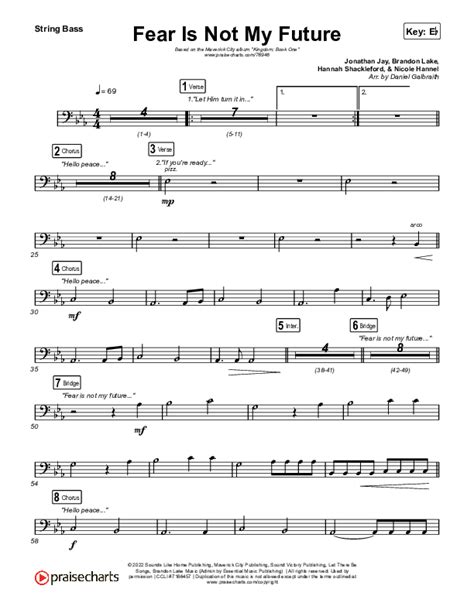 Fear Is Not My Future String Bass Sheet Music Pdf Maverick City Music