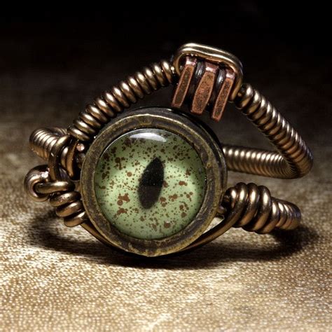 Steampunk Jewelry Ring Made By Catherinetterings Alligator Taxidermy