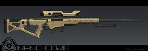 Artstation Futuristic Bolt Action Sniper Rifle