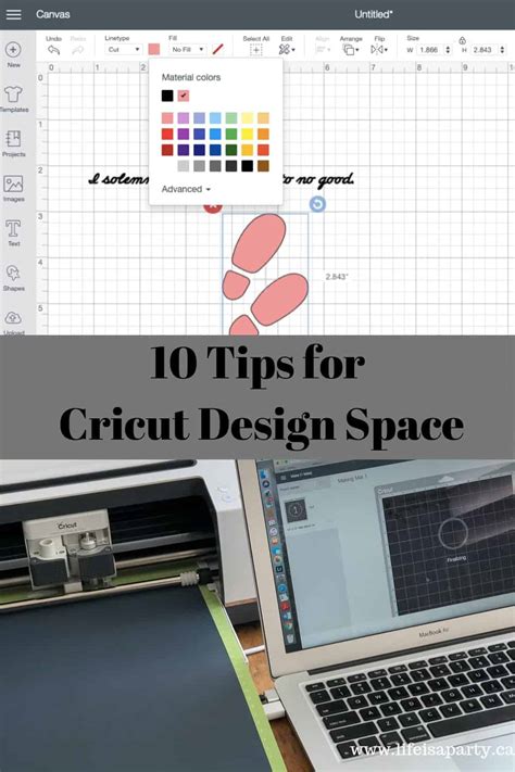 10 Tips for Cricut Design Space - Life is a Party