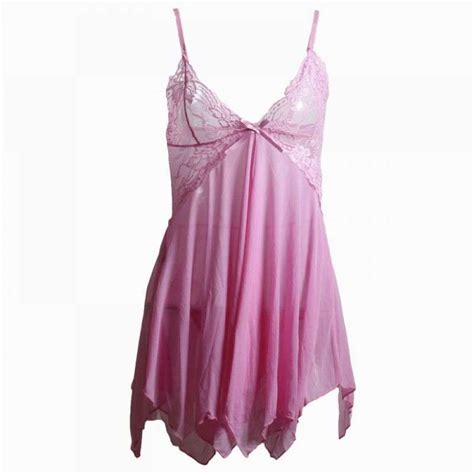 Jual Sexy Lingerie L0865 Baju Tidur Lingerie Babydoll Seksi Pink