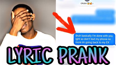 Lyric Prank On My Crush Gone Wrong Youtube