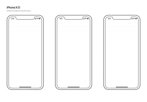 Free Iphone Xs Wireframe Template Wireframe Template Wireframe App