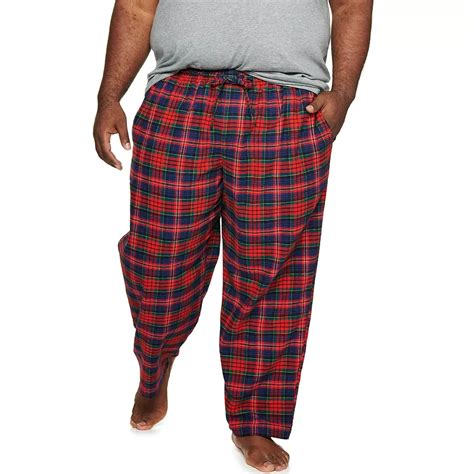 Lands End Mens Big Flannel Pajama Pants