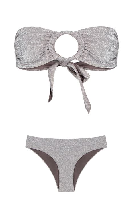 Aquella Büzgülü Straplez Lurex Bikini Takım Fiyatı Yorumları Trendyol