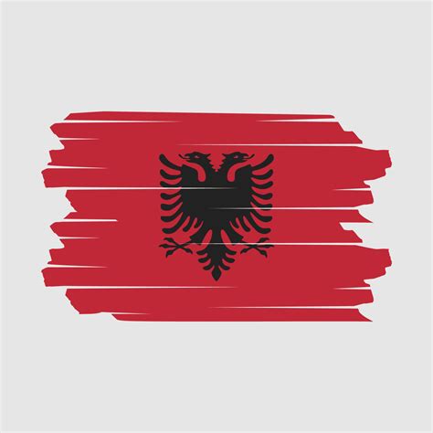 Albania Flag Brush Vector 19541782 Vector Art at Vecteezy