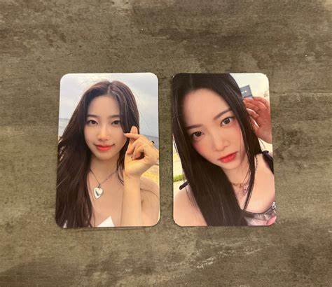 WTS LE SSERAFIM KAZUHA EUNCHAE ANTIFRAGILE WEVERSE VER PHOTOCARDS