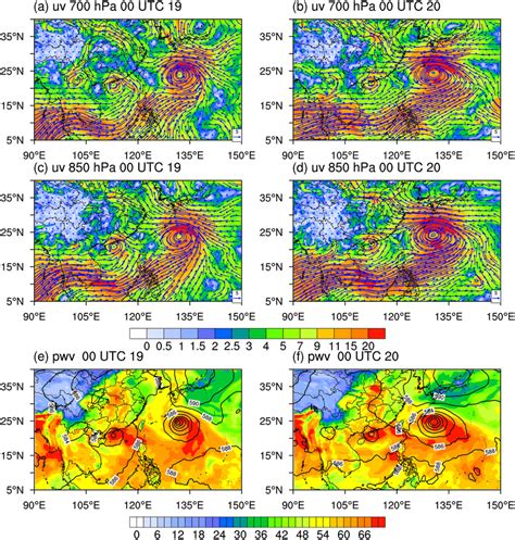 The Hpa Wind Speeds Shading M S And Winds Vectors M S