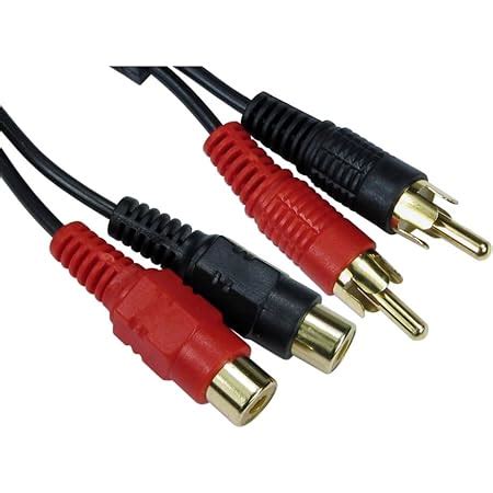 10m Cinch Verlängerungskabel Stereo Audiokabel 2X Cinch Stecker auf