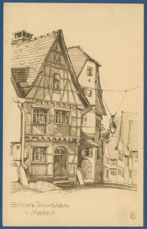 Schillers Geburtshaus In Marbach Ungebraucht AK2316 Briefmarken Dr