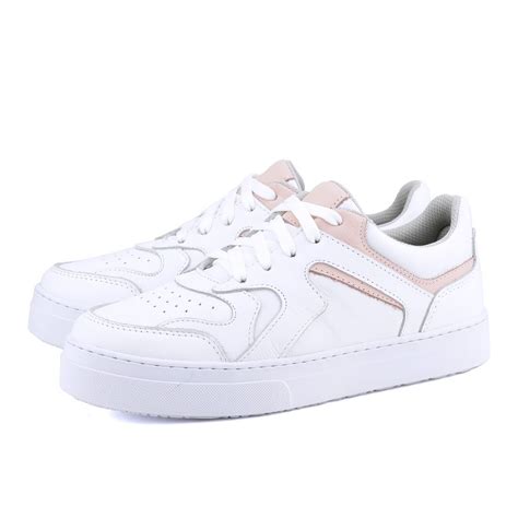 Tênis Yasmin Casual Feminino em Couro Mr Gutt Ref 3201 Branco Nude