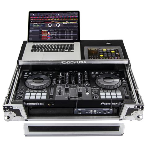 Pioneer Ddj Flight Case With Bottom U Rack Space And Glide