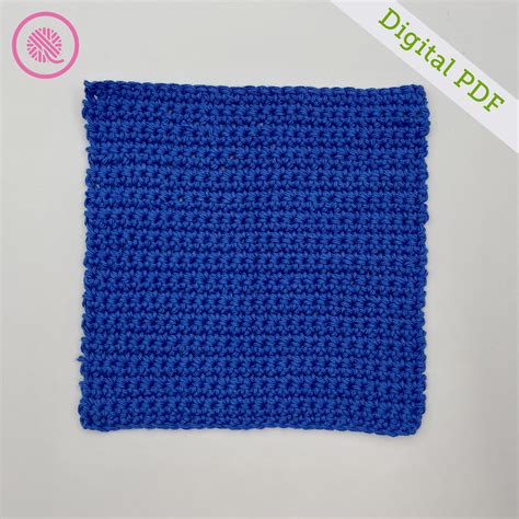 Crochet Easy Basic Dishcloth - Etsy