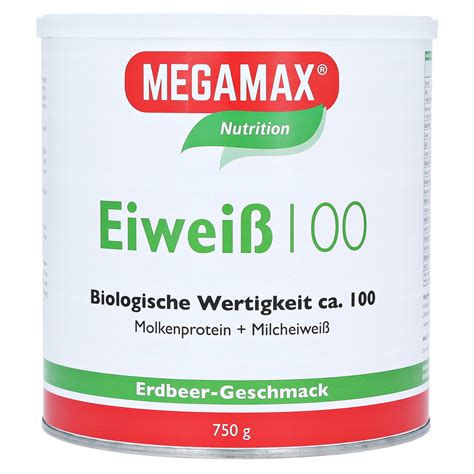 Eiweiss Erdbeer Megamax Pulver Gramm Medpex