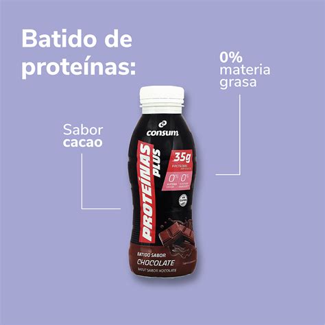 Batido De Prote Nas Consum Plus De Chocolate Grs De Prote Na Y