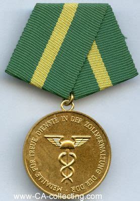 GOLDENE MEDAILLE FÜR 15 JAHRE TREUE DIENSTE IN DER ZOLLVERWALTUNG