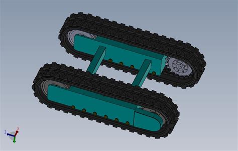 履带传动底盘三维建模sw20可编辑solidworks 2020模型图纸下载 懒石网