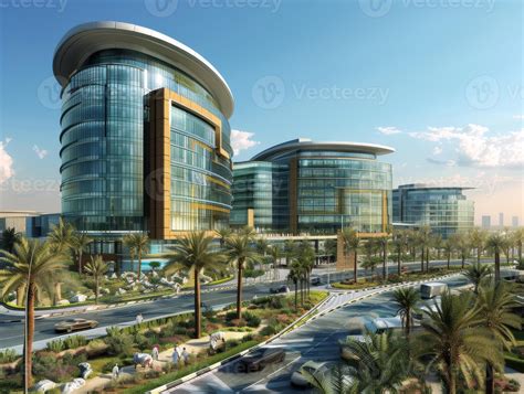 AI generated A world-class medical complex in Dubai Healthcare City