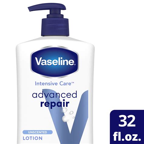 vaseline intensive care advanced repair unscented body lotion  oz