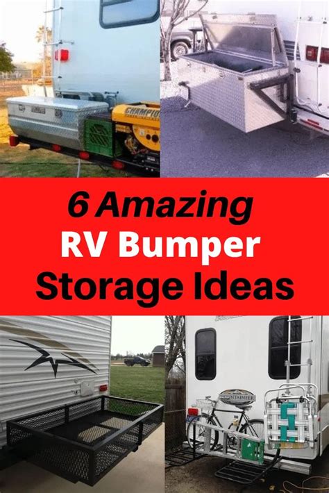 Amazing Rv Bumper Storage Ideas Pinterest Travel Trailer Storage