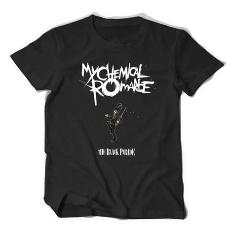 Mcr Band Rock Band My Chemical Romance Cosplay Black Cotton T Shirt Men