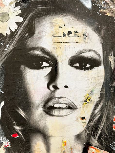 Gieler Shes Your Friend Brigitte Bardot Pop Art Portrait D Collage