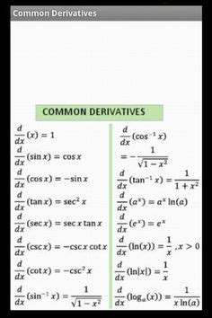 24 Best Differentiation formulas ideas | math formulas, math methods ...