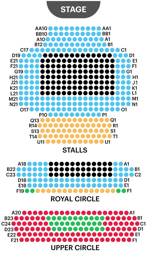 Understanding the layout of the Dominion theatre london seating plan 10