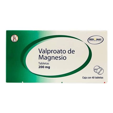 Valproato De Magnesio Medimart 200 Mg 40 Tabletas Walmart