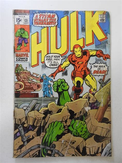 The Incredible Hulk 131 1970 GD Condition See Description Comic