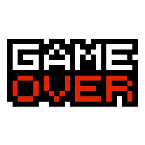 Game Over Sticker Just Stickers Just Stickers