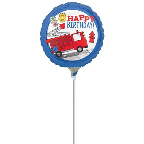 First Responders Happy Birthday Round Foil Balloon 22cm