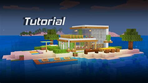 Minecraft How To Build An Island Beach House Easy Modern House