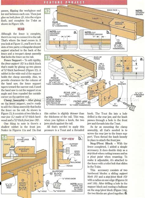 Band Saw Table Plans • WoodArchivist