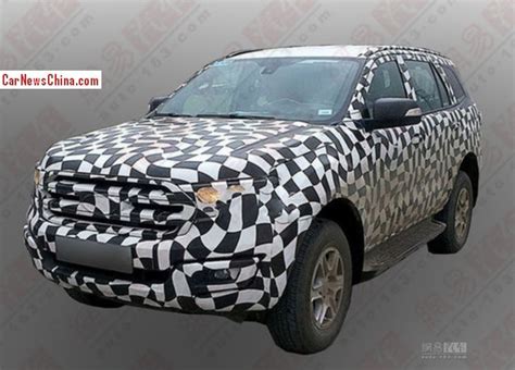 Spy Shots Ford Everest Testing In China