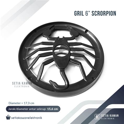 Ram Grill Speaker Scorpion 6 Plastik Tutup Pelindung Box Salon