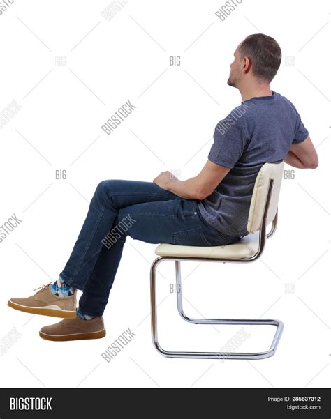 Side View Man Sitting Image Photo Free Trial Bigstock